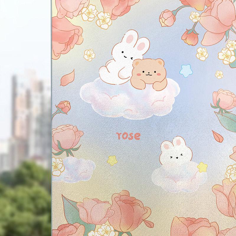 Пленка для конфиденциальности окон Матовая наклейка на стекло Декоративная пленка для обоев на окна Наклейки от посторонних взглядов для ванной комнаты, шкафа, кладовки