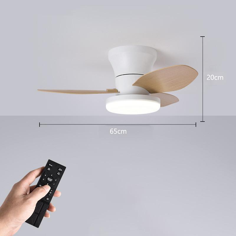 Household Frequency Conversion Ceiling Fan Light Kitchen Bedroom 3 Colors Light Adjustable Electric Ceiling Fan Lamp
