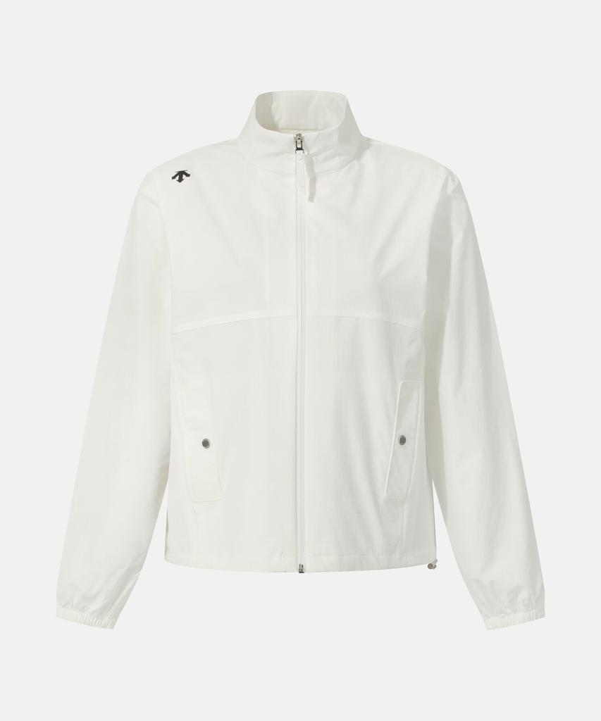 Descente Women'S Lined Woven Jacket Ivory Sr122Pwt11
