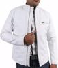 Handmade Men's Pure White Leather Jacket Genuine Leather Casual Wear Jacket