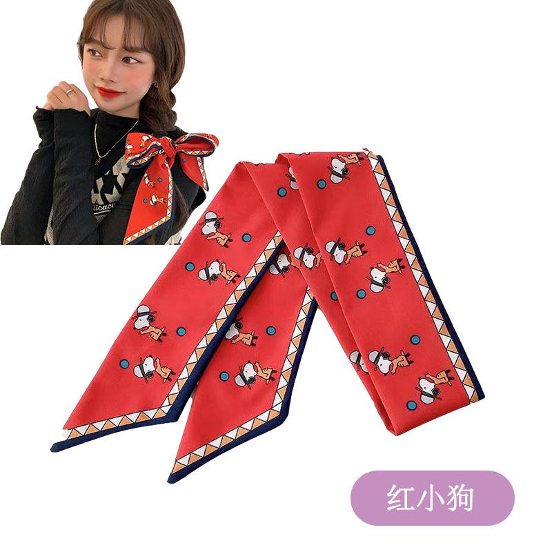 Шелковый шарф Qiandongge, повязка на голову в стиле ретро, завязанный хвост, бант, лента, повязка на голову, повязка на голову Mori Series