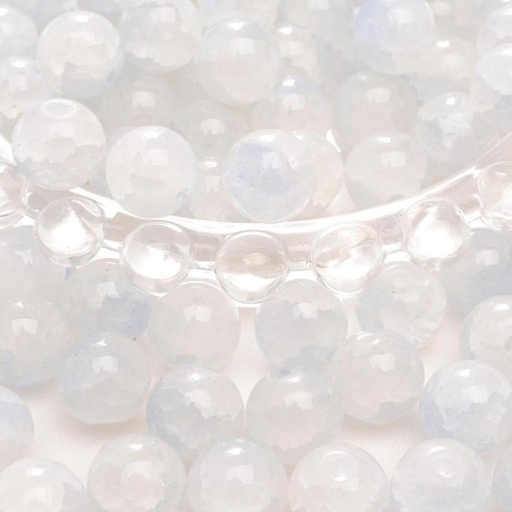 Браслет из стеклянных бусин «половина сахара» с пузырьками желе 8-10 мм - круглые свободные бусины для аксессуаров ручной работы