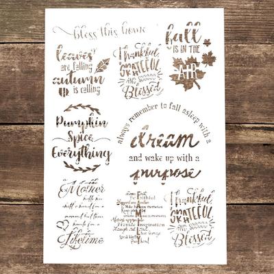 Декоративный многоразовый трафарет с буквами размера А4, трафареты для рисования для поделок, скрабукинг, живопись по дереву, холсту, полу, стенам и плитке