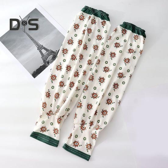 Солнцезащитные нарукавники для женщин Цветочные солнцезащитные нарукавники УФ-блокирующие охлаждающие нарукавники для бега на открытом воздухе для езды на велосипеде