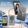 Магнитный Беспроводной Экран-Монитор для Селфи для iPhone Android, 4-дюймовый HD Расширяемый Дисплей, Устройство для Записи Видео с Задней Камеры, Влог, Прямая Трансляция