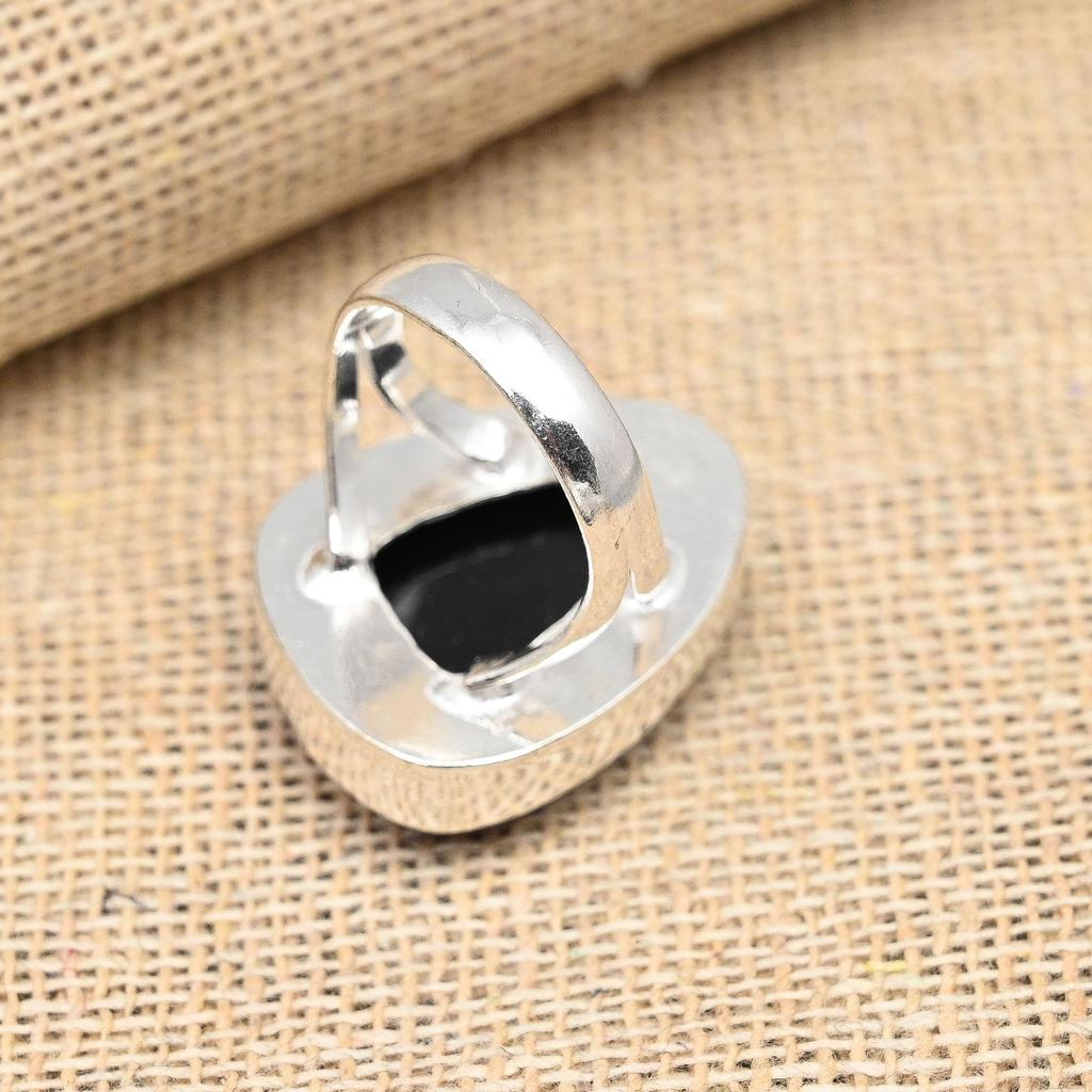 Ювелирное кольцо из стерлингового серебра 925 пробы с фиолетовым австралийским тройным опалом и драгоценным камнем ручной работы