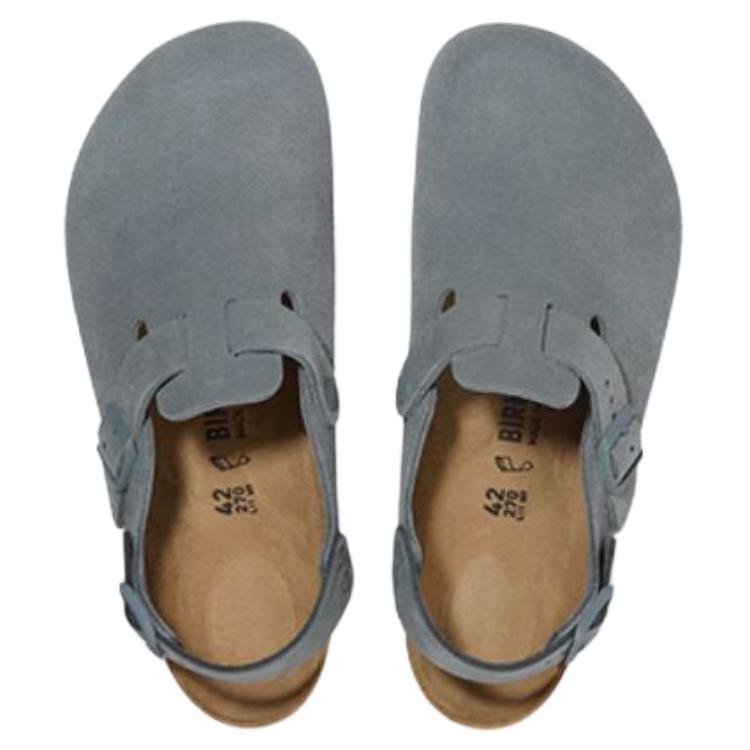 Birkenstock Токио Замшевые Низкие Повседневные Кроссовки Унисекс Серые Узкие 1029149