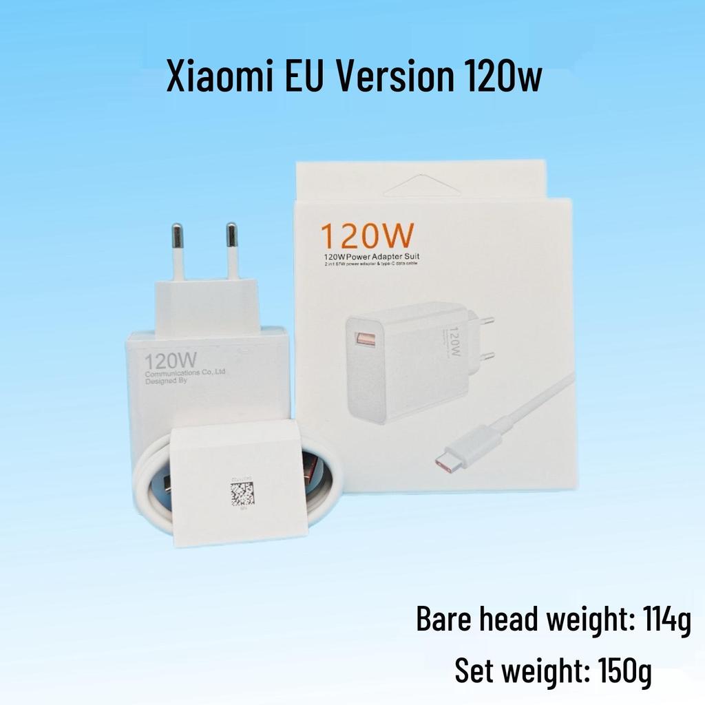 Комплект EU-зарядного устройства Xiaomi 67 Вт/120 Вт для телефонов Redmi - Адаптер быстрой зарядки USB