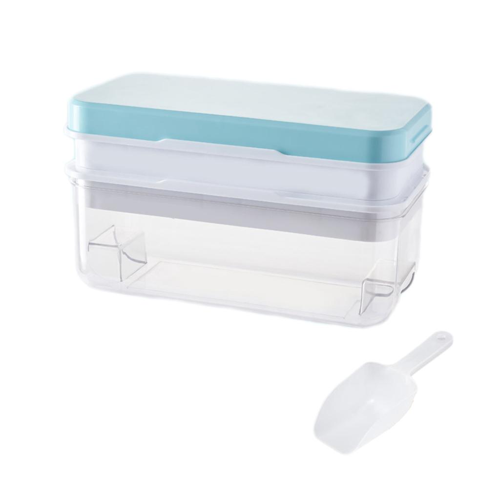 Большая емкость для льда для домашнего использования, безопасная для хранения пищевых материалов, прессование кубиков льда, мягкое дно, легкое извлечение формы