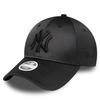 Casquette - New Era - 9Forty - Satin Noir - New York Yankees - 100% Polyester