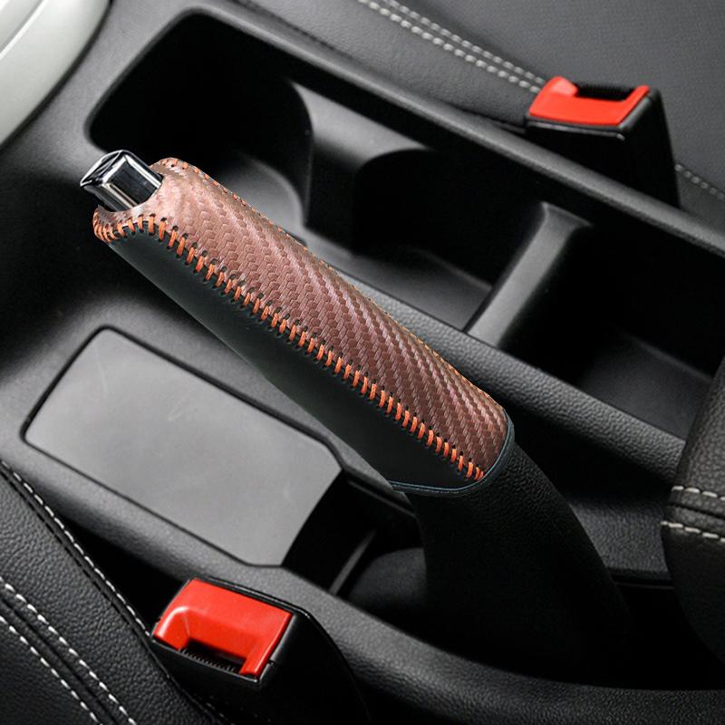 Leather Car Gears Handbrake Cover For Roewe MG Clever New Energy Rx5 I5 360 I6pius Rx3 Auto Gears Handbrake