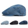 Denim Vintage Beret Men Newsboy Caps Summer Casual Women Forward Cap Cotton Visor Flat Hat Autumn Peaked Painter Hats