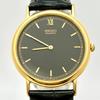 Часы SEIKO с гильошированным циферблатом, новый ремешок [Новая батарейка], мужские, золотистые, 7N00-8A00 268761