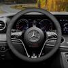 Leather Car Steering Wheel Cover for Mercedes Benz G500 A180 W204 W205 W210 GLC W212 W124 W219 W203 W202 W447 W169 Accessories