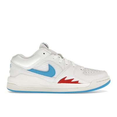 Air Jordan Stadium 90 Белые Темно-пудрово-синие Женские Кроссовки Парусный/Спортивный красный FB2269-100