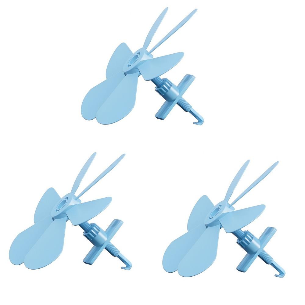 3Pcs Windmill Shaped Air Outlet Guide Fan Anti Direct Blowing Conditioning Guide Fan  Study Room