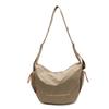 Popular canvas bag women 2026 new commuter versatile casual messenger bag to work large capacity shoulder bag