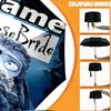 Custom Name Personalized Corpse Bride Print Umbrella, Auto Open Close, 8‑Rib Sturdy Frame, Commute Camping Hiking Use, Birthday Gift