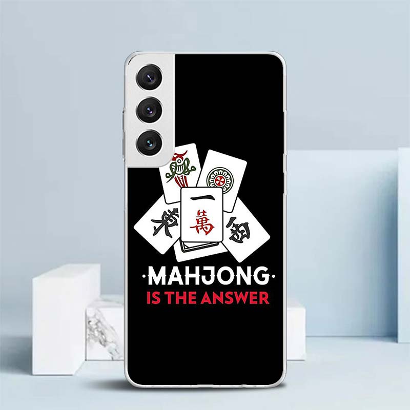 Креативная мягкая чехол-книжка Маджонг для Samsung Galaxy S25 Edge S26 S24 S23 Ultra Чехол для телефона S22 S21 Plus S20 FE С узором Ракушка Gal