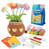 Crochet Flower Kit for Beginners Adults Crocheting Knitting Kit Flower Crochet Kit Includes Crochet Accessories DIY Craft New