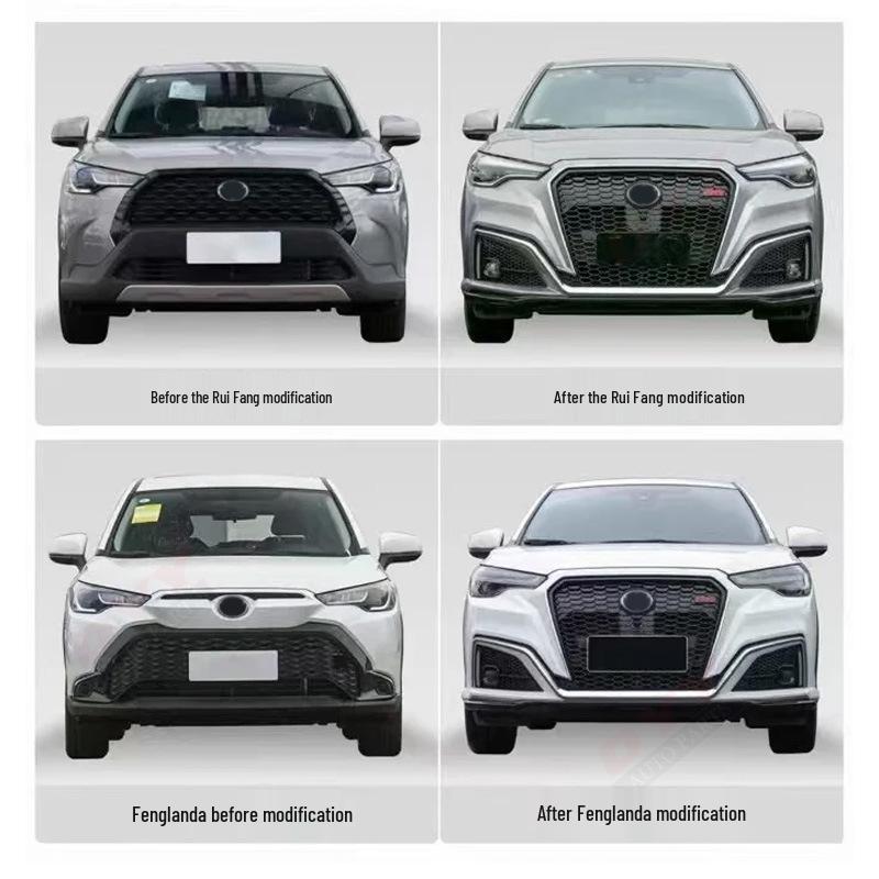 Передний бампер Corolla Ruifang Fenglanda RS Sport: Установка большого обертывания без сверления