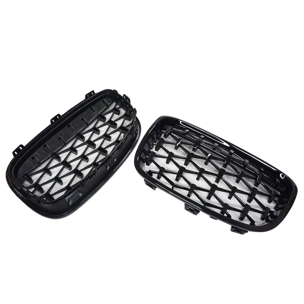 Одна пара алмазных решеток для гоночных почек для BMW 1 серии F20 F21 116i 118i 2011-2014, сетчатый автомобиль в стиле метеора