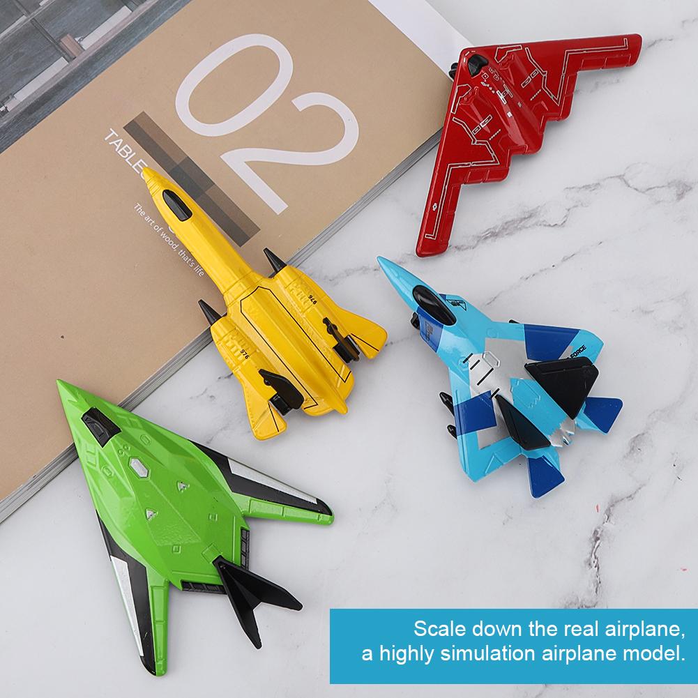 Child Simulation Airplane Model Alloy Kid Early Educational Funny Pull Back Toy