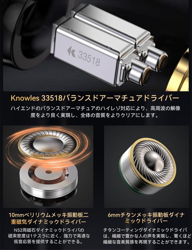 Наушники TRN TA4 Earmoni Knowles с бериллиевым покрытием, мониторные наушники со сменным штекером QDC, съемный кабель, монитор для ушей с высоким уровнем звука