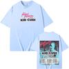 Футболка THE REBEL RAGERS TOUR 2026 Американский рэпер Kid Cudi Высококачественная футболка с коротким рукавом Женская/мужская 100% хлопок
