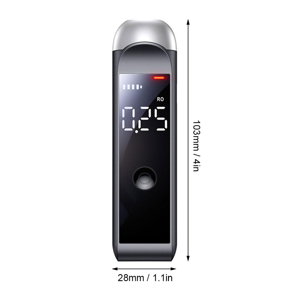 Автоматический алкотестер Профессиональный тестер алкоголя в выдыхаемом воздухе Перезаряжаемый алкотестер Инструменты для проверки на алкоголь