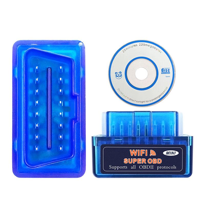 New Super Mini ELM 327 V1.5 WiFi OBD2 ELM327 V 1 5 WI-FI OBDII Diagnostic Tool for Android/Ios/Windows/PC obd Scanner