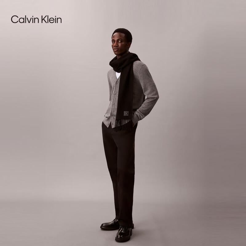 Calvin Klein Jeans Cashmere Blend Logo Scarf