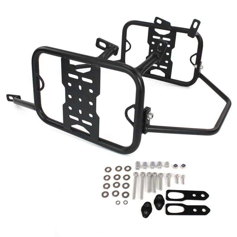 Боковые кронштейны для кофров KLR 650 Подходят для KAWASAKI KLR650 2008-2018 Мотоцикл Сумка-седло Подставка для сумки-седла Защитные дуги Монтажные кронштейны
