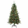 Artificial Foldable Christmas Tree Green 150 cm PE and PVC
