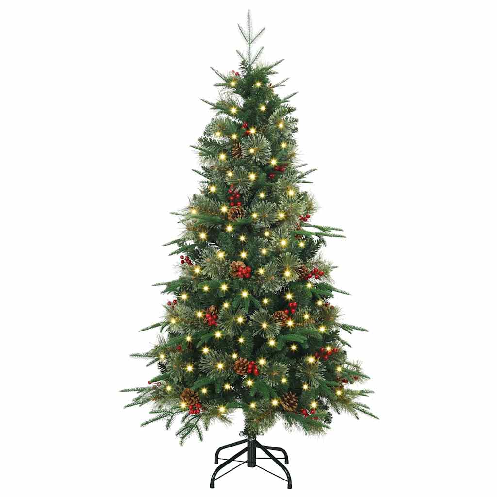 Artificial Foldable Christmas Tree Green 150 cm PE and PVC
