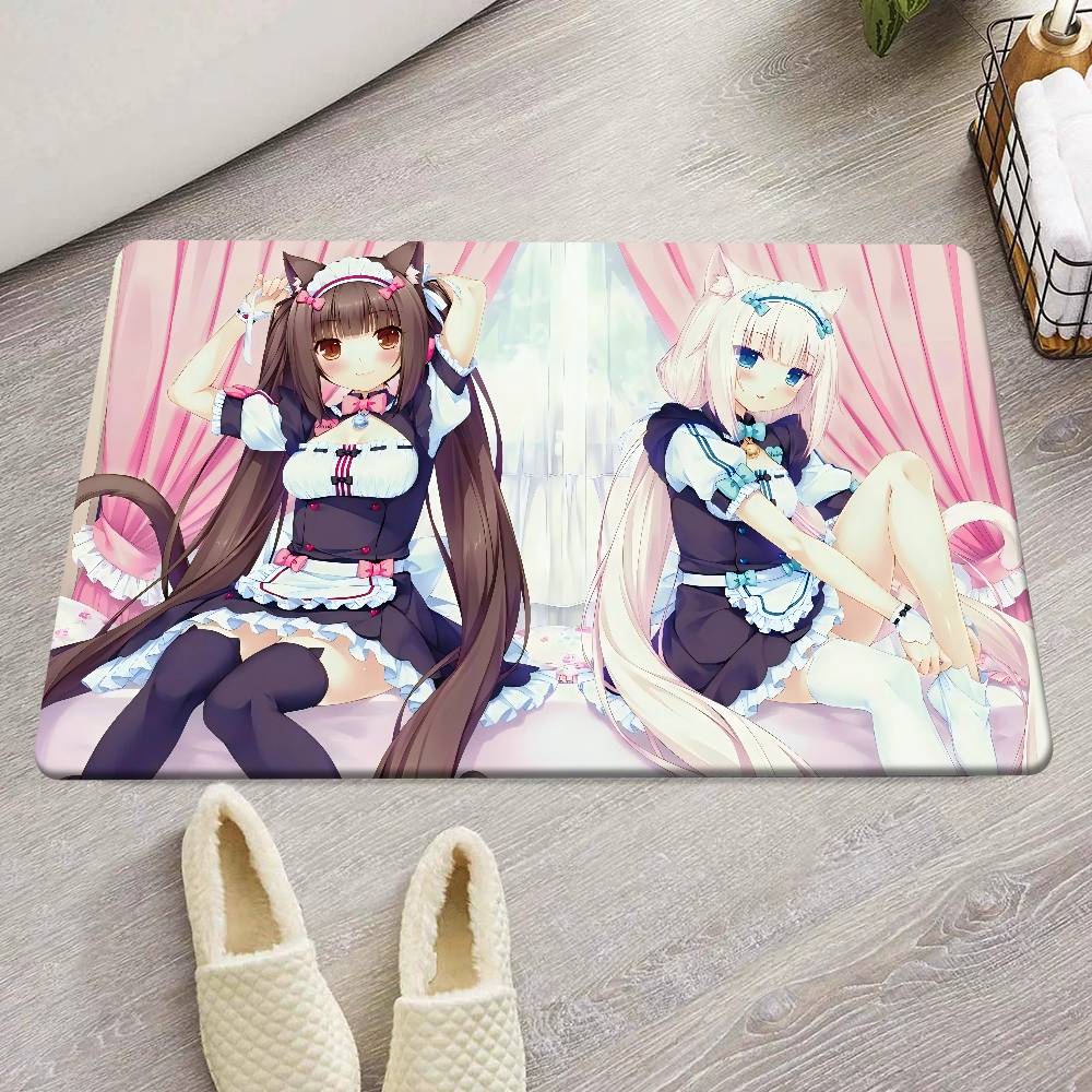 Nekopara Anime Room Mats Retro Multiple Choice Living Room Kitchen Rug Non-Slip Welcome Rug