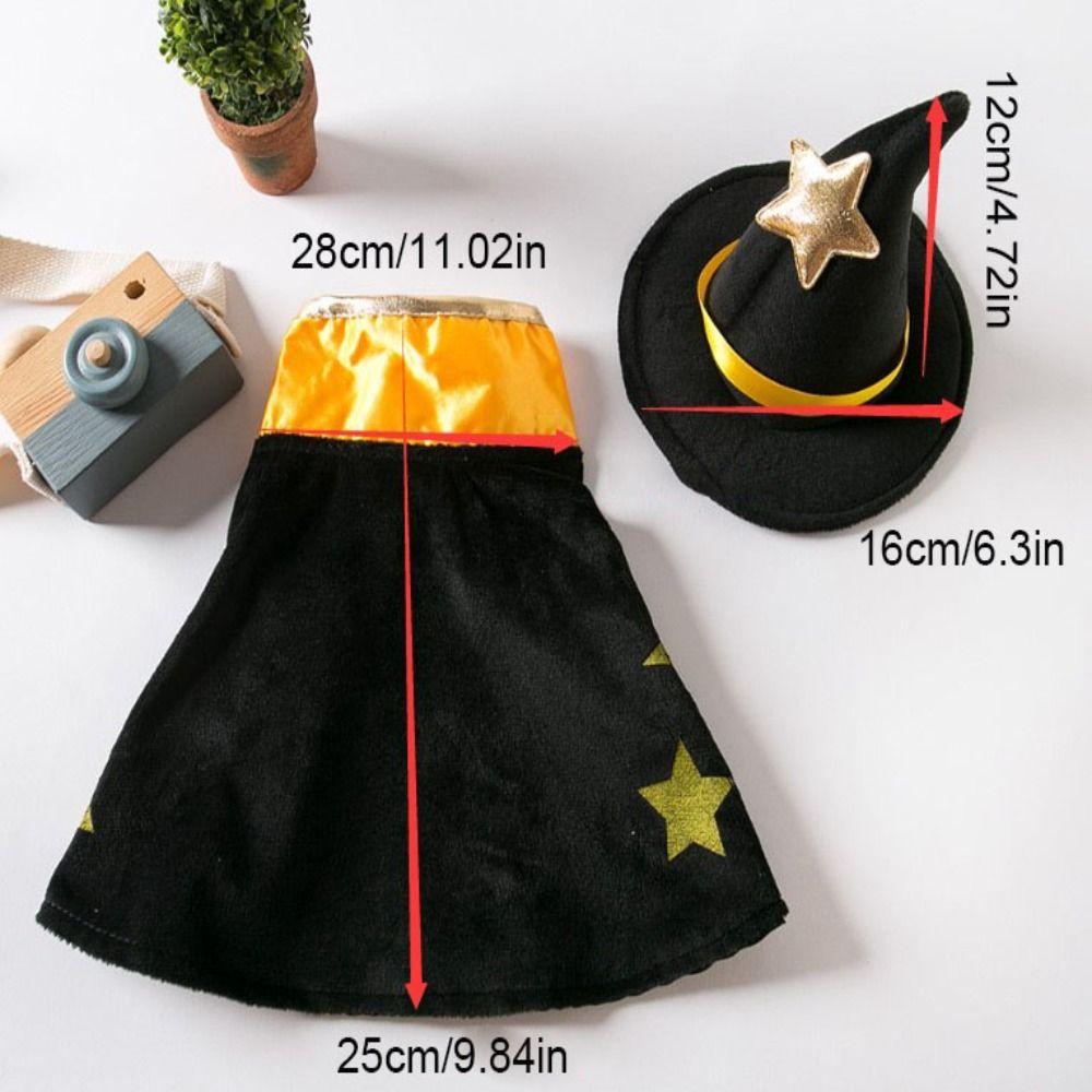 Stand-collar Halloween Pet Costume Star Small Dog Knight Cape Funny Cat Cosplay Cloak  Party