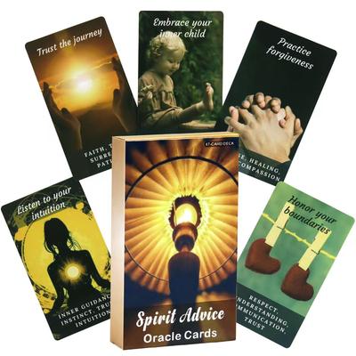 10,3*6 см Колода оракулов Spirit Advice 47 шт. Карты оракула с ключевыми словами на картах