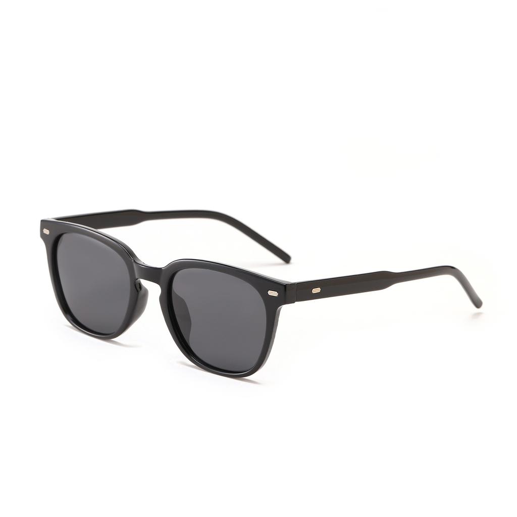 Glasses Tr9176 Polarized Rivets Square Retro Black Sunglasses Women, Sunglasses Men