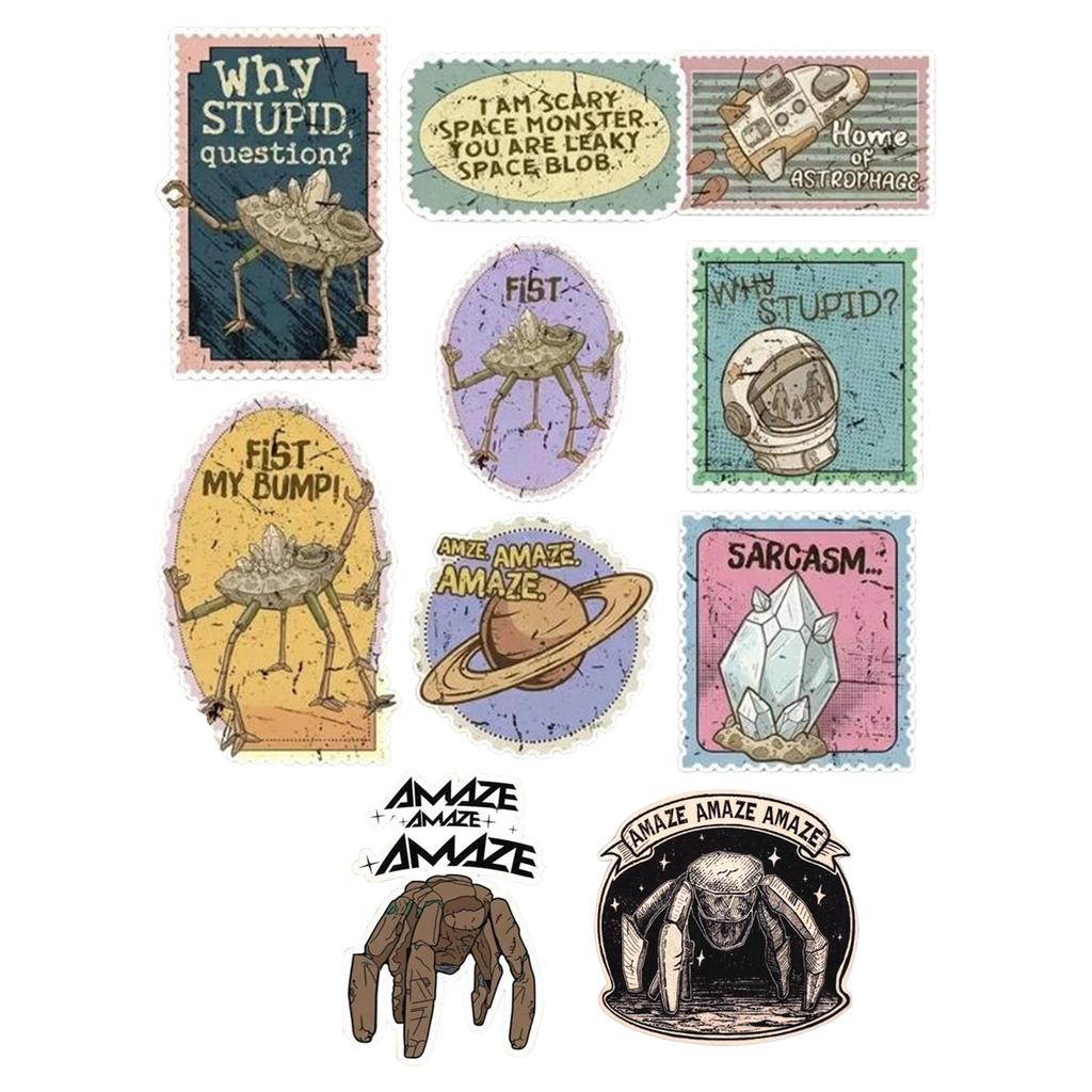 Stylish And Exquisite Self-Adhesive Stickers, Sci-Fi Themed Stickers, Movie Merchandise.