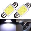 2 шт., высокое качество, 36 мм, гирлянда COB, 12 чипов, 12 В постоянного тока, светодиодные автомобильные купольные лампы для чтения