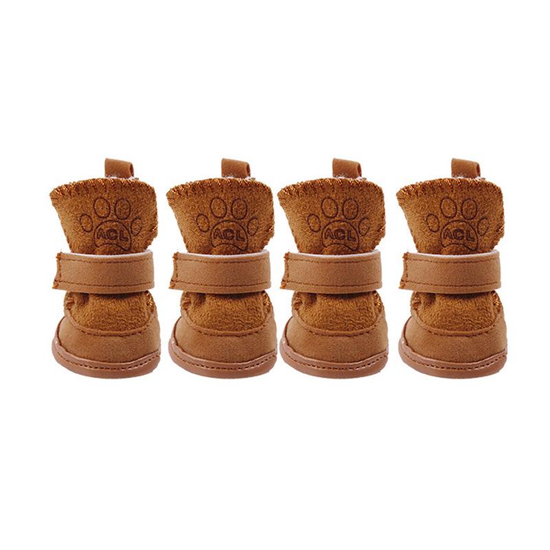 Best Selling Warm Winter Pet Shoes for Small Dogs Non-slip Dog Cat Snow Boots Chihuahua Shih Tzu Shoes Mascotas Zapatos Perro