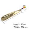 Spoon Ice Fishing Bait 11g 63mm Rotary Bait Treble Hook Hard Bait