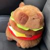 Capybara Plush Toy In The Shape Of A 20cm 7.87inch Hamburger Capibara Plush Toy In The Shape Of A Hamburger Best Holiday Gifts