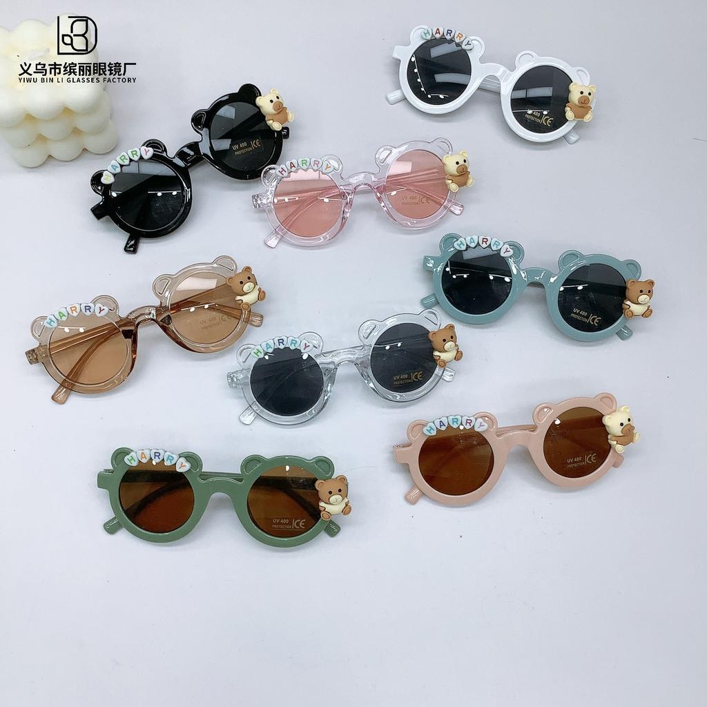 Travel Sunscreen And Uv Protection Diy Bear Cute Sunglasses Trendy Baby Sunglasses