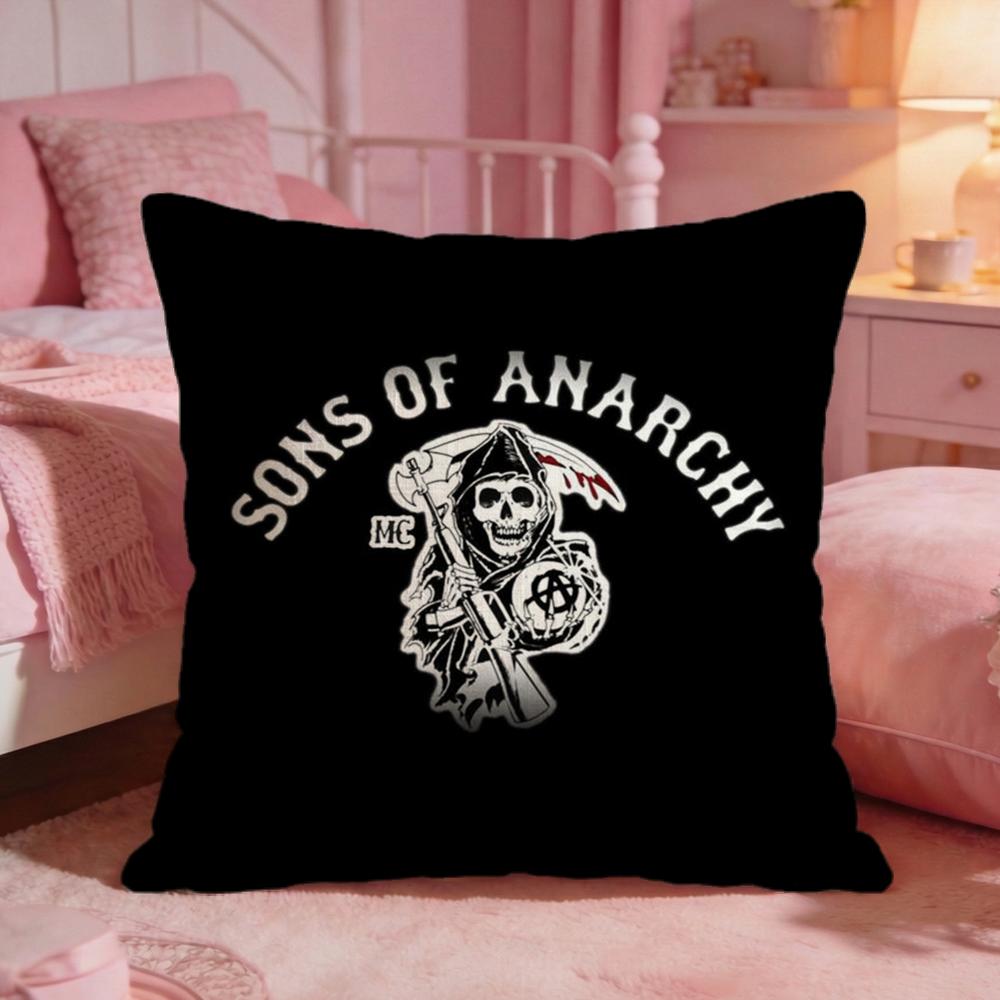 Drama SSons of Anarchys Cushion Cover Premium Comfort Reversible Pillow Cove Two in One Design for Any Room Car Interior