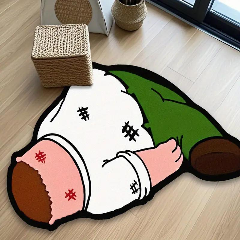 Cartoon Characters Pattern Rug Irregular Bedroom Carpet Soft Fluffy Plush Bedside Carpets Home Decoration Non-slip Floor Mat