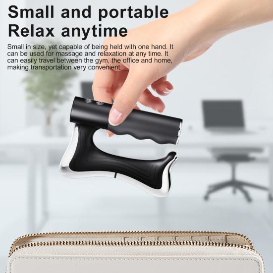 Электрический инструмент для скребкового массажа мышц с подогревом и вибрацией Портативный скребок для массажа Гуа Ша для расслабления всего тела, облегчения боли