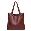 Tote Bag with Genuine Leather Texture Autumn Winter High-capacity Simplicity Advanced Feeling Versatile Unique Shoulder Bag