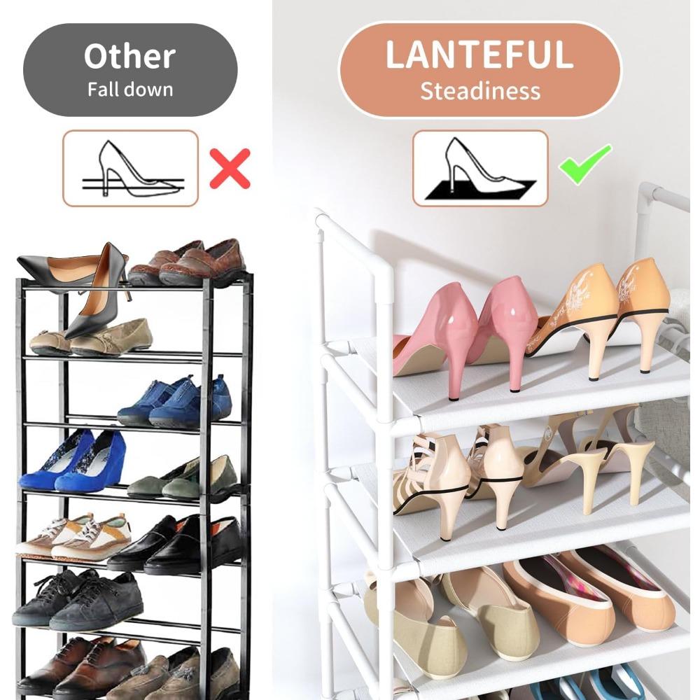 10-ярусная полка для обуви на 20-25 пар, органайзер для обуви, прочная узкая полка для обуви, экономящая место, держатель для высокой полки для хранения обуви, шкафы в прихожей